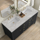 James Martin Myrrin 60" Double Bathroom Vanity, Carbon Oak