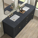 James Martin Myrrin 72" Double Bathroom Vanity, Carbon Oak