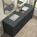 James Martin Myrrin 72" Double Bathroom Vanity, Carbon Oak