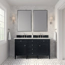 James Martin Brittany 60" Double Bathroom Vanity, Black Onyx