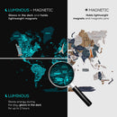 3D Luminous Colored Wooden World Map Mystery