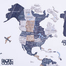 2D Wooden World Map Mystery