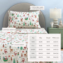 Turkish Cotton Christmas Flannel Sheet - Whittaker Collection by Great Bay Home