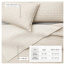 100% Cotton Honeycomb Waffle Garment Washed Quilt Set - Genevieve Collection by Great Bay Home