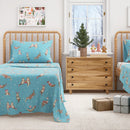 Turkish Cotton Christmas Flannel Sheet - Whittaker Collection by Great Bay Home