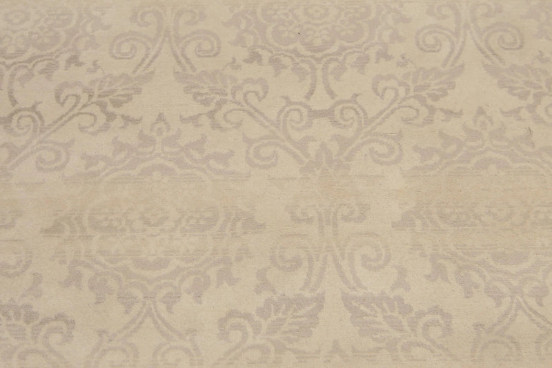 6' x 9' Hand Knotted Floral Traditional Oriental Wool Area rug Beige