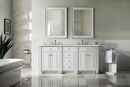 James Martin Bristol 72" Double Bathroom Vanity, Bright White