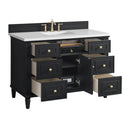 James Martin Lorelai 48" Single Bathroom Vanity, Black Onyx