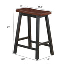 24 Inch Height Set of 2 Home Kitchen Dining Room Bar Stools by LJGDeals