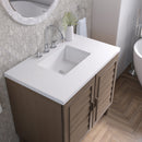 James Martin Portland 36" Single Bathroom Vanity, Whitewashed Walnut