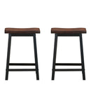 24 Inch Height Set of 2 Home Kitchen Dining Room Bar Stools by LJGDeals