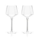 Seneca Diamond Crystal Wine Glasses Set of 2