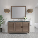 James Martin Portland 60" Single Bathroom Vanity, Whitewashed Walnut