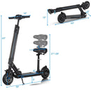 Foldable Electric Scooter with Removable Seat LED by LJGDeals