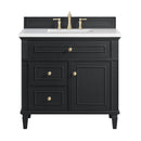 James Martin Lorelai 36" Single Bathroom Vanity, Black Onyx