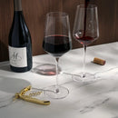 Crystal Bordeaux Glasses & Gold Corkscrew Gift Box Set by Viski