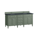 James Martin Brittany 72" Double Bathroom Vanity, Smokey Celadon