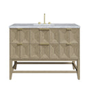 James Martin Emmeline 48" Single Bathroom Vanity, Pebble Oak