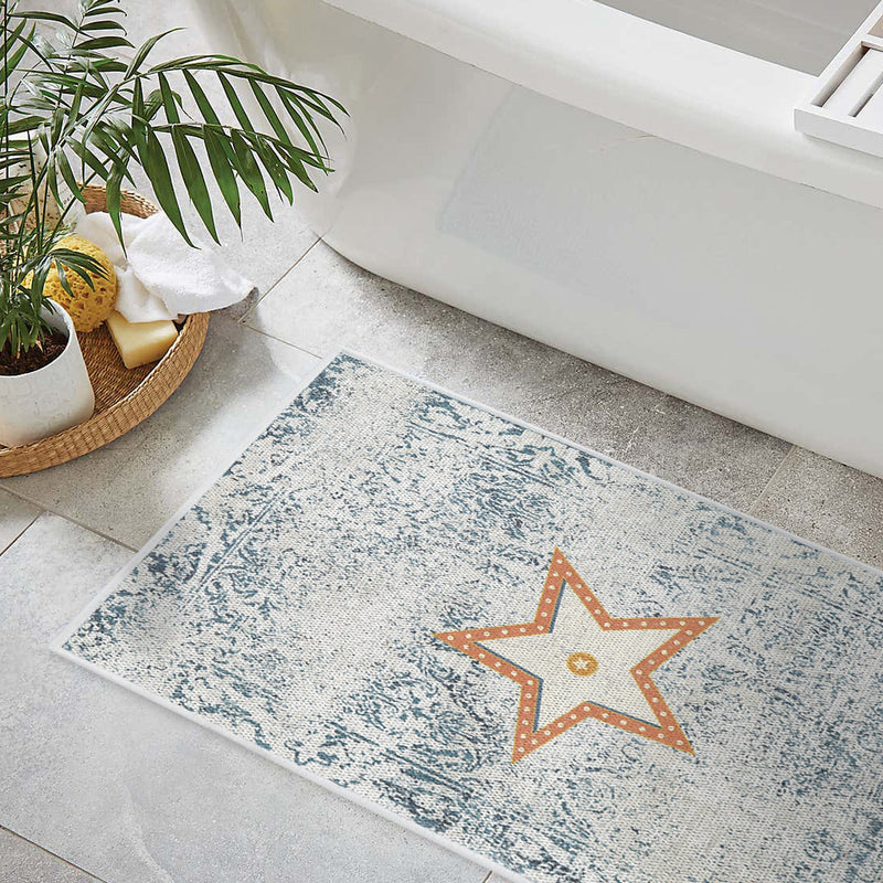 Los Angeles Design 2 Piece Bathroom Rugs Set | Multicolor