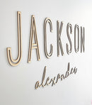 Custom Nursery Wood Name Sign