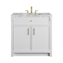 James Martin Bellshire 36" Single Bathroom Vanity, Bright White