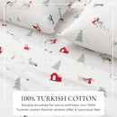 Turkish Cotton Christmas Flannel Sheet Set - Whittaker Collection by Great Bay Home