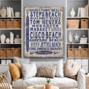 Vintage Nantucket Beaches Sign | Cisco Steps Madaket Surfside Beaches