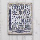Vintage Nantucket Beaches Sign | Cisco Steps Madaket Surfside Beaches