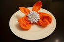 Vibhsa White Floral Set of 12 Napkin Rings