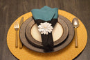 Vibhsa White Floral Set of 12 Napkin Rings