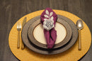 Vibhsa White Rose Set of 4 Napkin Rings