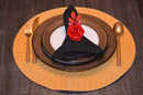 Vibhsa Red Rose Set of 4 Napkin Rings