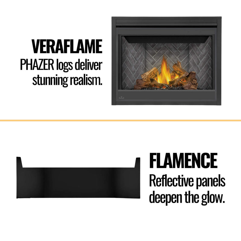 Napoleon Ascent 42 Direct Vent Electronic Ignition Natural Gas Fireplace With Back-Up Control System, 42" [B42NTRE] (SAK96214)