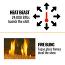 Napoleon Ascent 46" Linear Direct Vent Electronic Ignition Natural Gas Fireplace [BL46NTEA] (SAK18567)