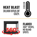 Napoleon Ascent Multi-View 3-Sided Log Set Direct Vent Natural Gas Fireplace [BHD4PNA] (SAK75492)