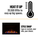 Napoleon Cineview 30 Self-Trimming Electric Fireplace Insert, 30" [NEFB30H] (SAK31022)