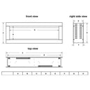 Napoleon Clearion Elite 60 Fully Recessed See Thru Wall Mounted Electric Fireplace, 60" [NEFBD60HE] (SAK31716)