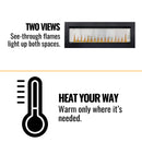 Napoleon Clearion Elite See-Through True Zone Heating Built-In Electric Fireplace [NEFBD50/60HE] (SAK47105)