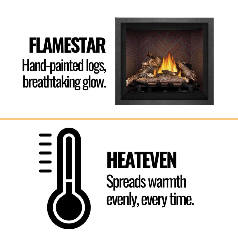 Napoleon Elevation Direct Vent Fireplace With 36" Tempered Glass [E36/42N/PTE] (SAK93758)