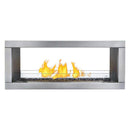 Napoleon Galaxy 48 Outdoor Linear See-Thru Electronic Start Natural Gas Fireplace, 50" [GSS48STE] (SAK67432)