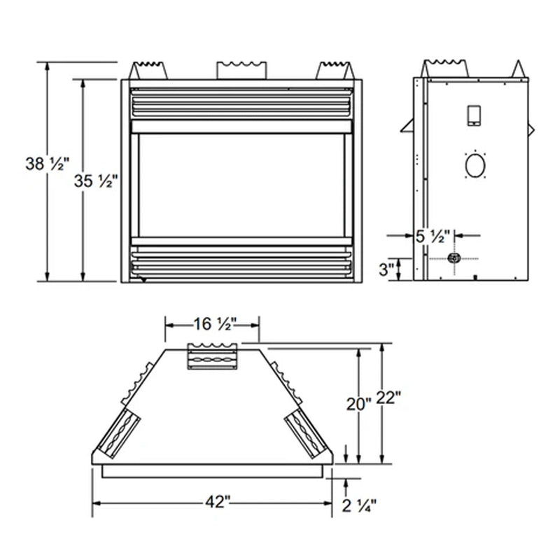 Napoleon Grandville Vent-Free Natural Gas Fireplace [GVF42-1N] (SAK60419)
