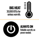 Napoleon Haliburton 50 Direct Vent Millivolt Ignition Compact Natural Gas Stove, 22-Inch [GDS28-1NSB] (SAK81523)