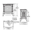 Napoleon Knightsbridge 60 Majolica Brown Natural Gas Stove With Flame And Heat Adjustment, 27" [GDS60-1NNSB] (SAK14738)