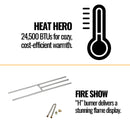 Napoleon Oakville 3 Direct Vent Electronic Ignition Natural Gas Fireplace Insert [GDI3NEA] (SAK82316)