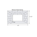 Napoleon Oakville 3 Glass Direct Vent Electronic Ignition Natural Gas Fireplace Insert, 28" [GDIG3N] (SAK29675)