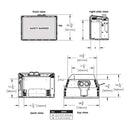 Napoleon Oakville 3 Glass Direct Vent Electronic Ignition Natural Gas Fireplace Insert, 28" [GDIG3N] (SAK29675)