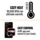 Napoleon Vector™ 38 Single-Sided Direct Vent Electronic Natural Gas Fireplace With eFire App, 53" [LV38N-1] (SAK14749)