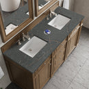 James Martin Bristol 60" Double Bathroom Vanity, Saddle Brown