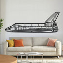 Space Shuttle Metal Aircraft Wall Art - NCP0127 by Navigate Craft