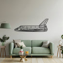 Space Shuttle Metal Aircraft Wall Art - NCP0127 by Navigate Craft